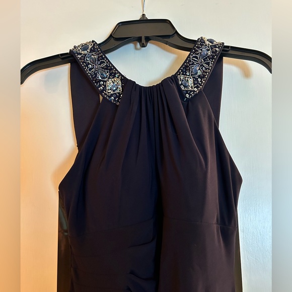 Xscape Navy Blue Prom Dress - Picture 4 of 6